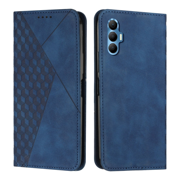 For Tecno Spark 8P Diamond Splicing Skin Feel Magnetic Leather Phone Case