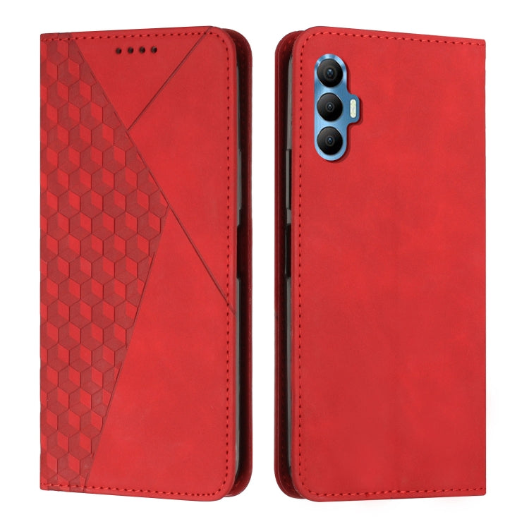 For Tecno Spark 8P Diamond Splicing Skin Feel Magnetic Leather Phone Case