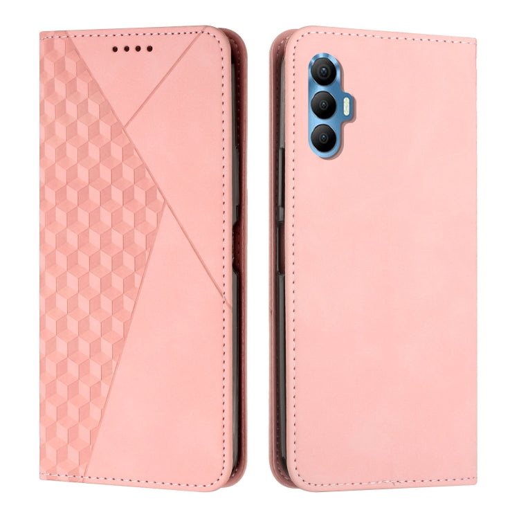 For Tecno Spark 8P Diamond Splicing Skin Feel Magnetic Leather Phone Case