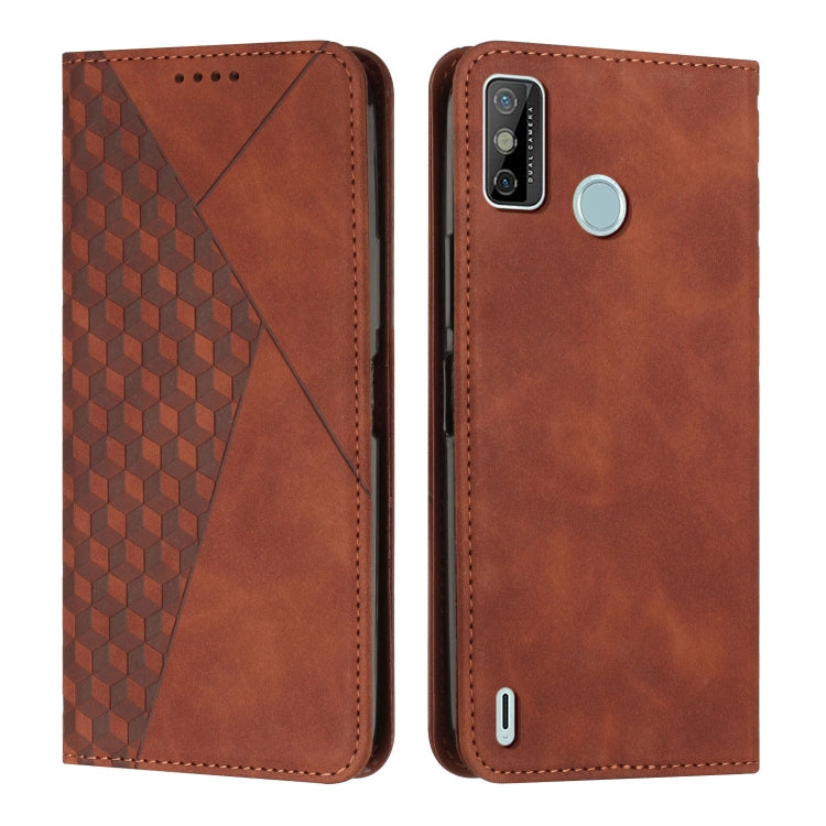For Tecno Spark Go 2020 & 2021 / 6 Go Diamond Splicing Skin Feel Magnetic Leather Phone Case