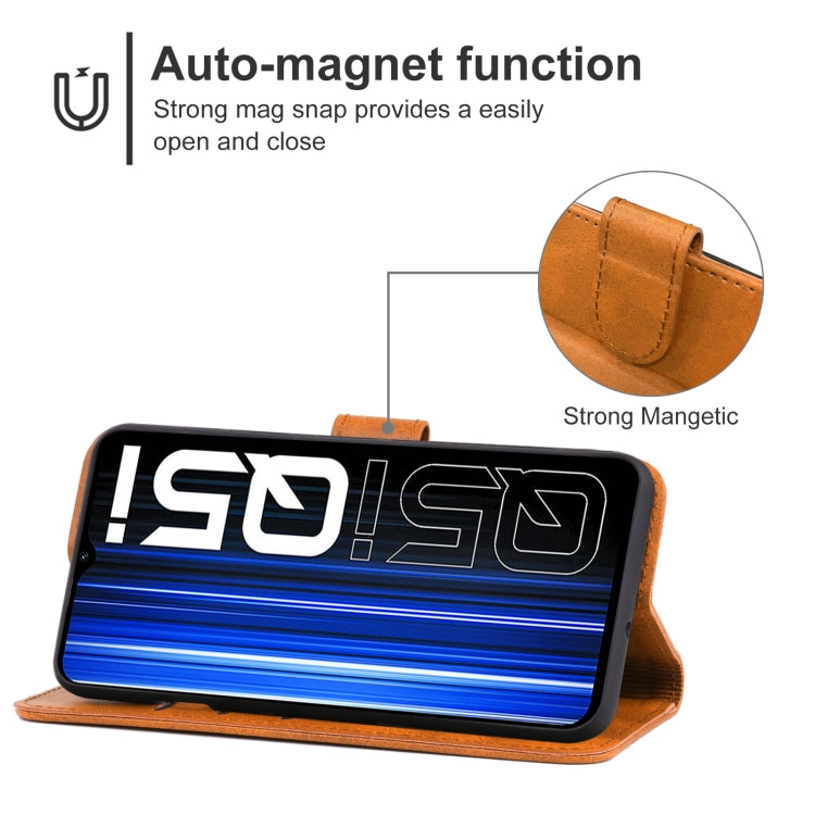 Leather Phone Case For OPPO Realme Q5i