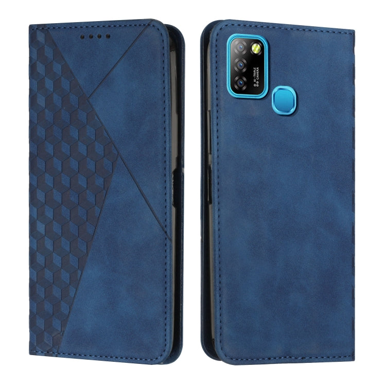 For Infinix Hot 10 Lite / Smart 5 2020 Diamond Splicing Skin Feel Magnetic Leather Phone Case