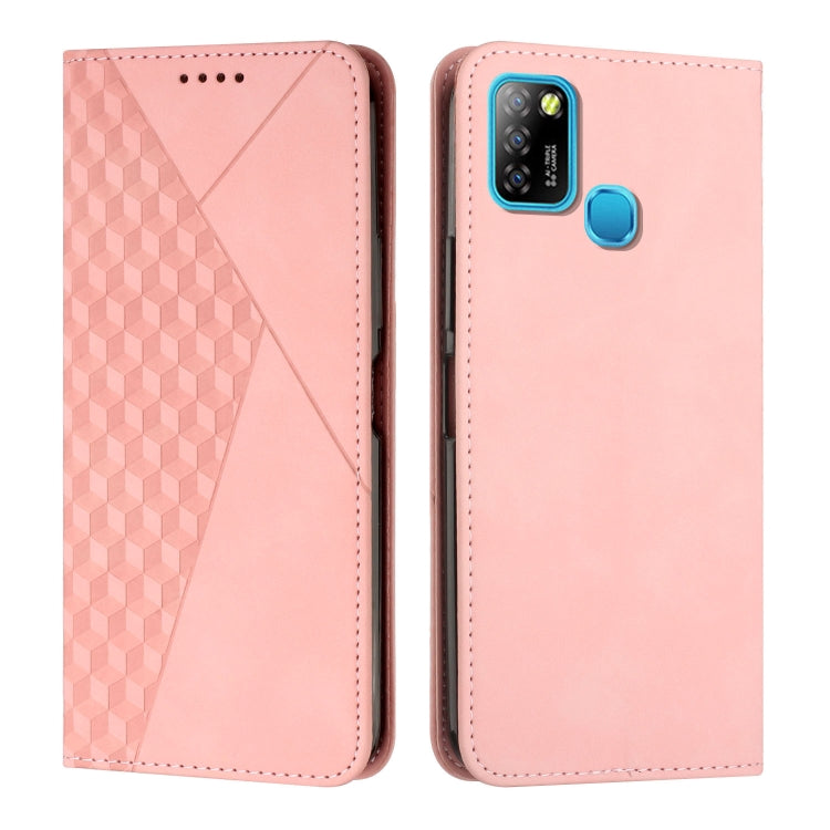 For Infinix Hot 10 Lite / Smart 5 2020 Diamond Splicing Skin Feel Magnetic Leather Phone Case
