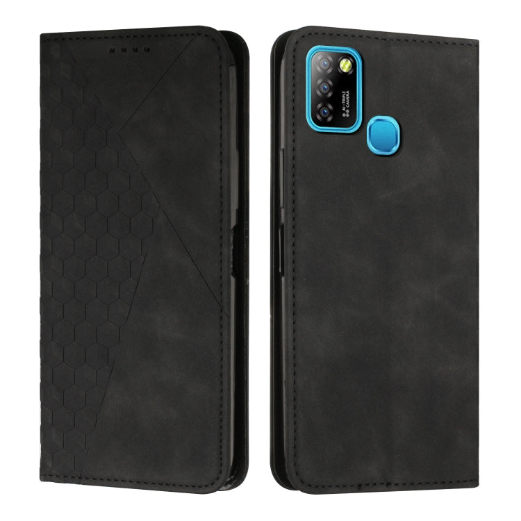 For Infinix Hot 10 Lite / Smart 5 2020 Diamond Splicing Skin Feel Magnetic Leather Phone Case