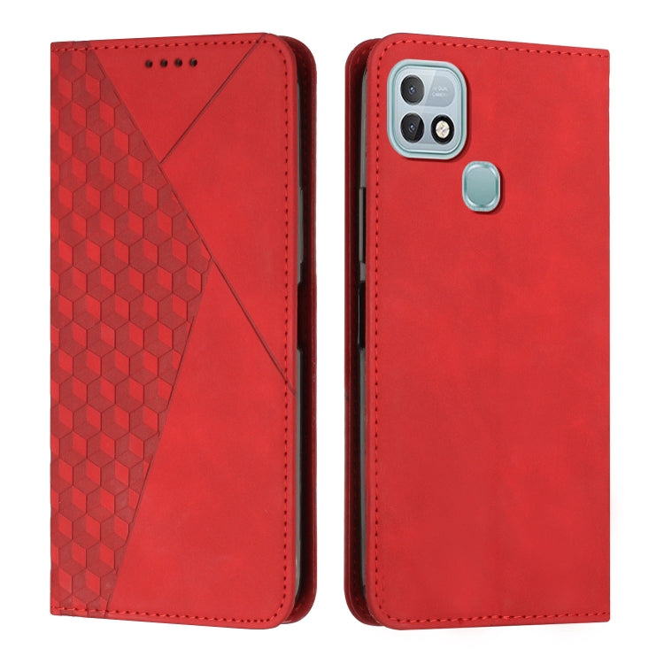 For Infinix Hot 10i Diamond Splicing Skin Feel Magnetic Leather Phone Case