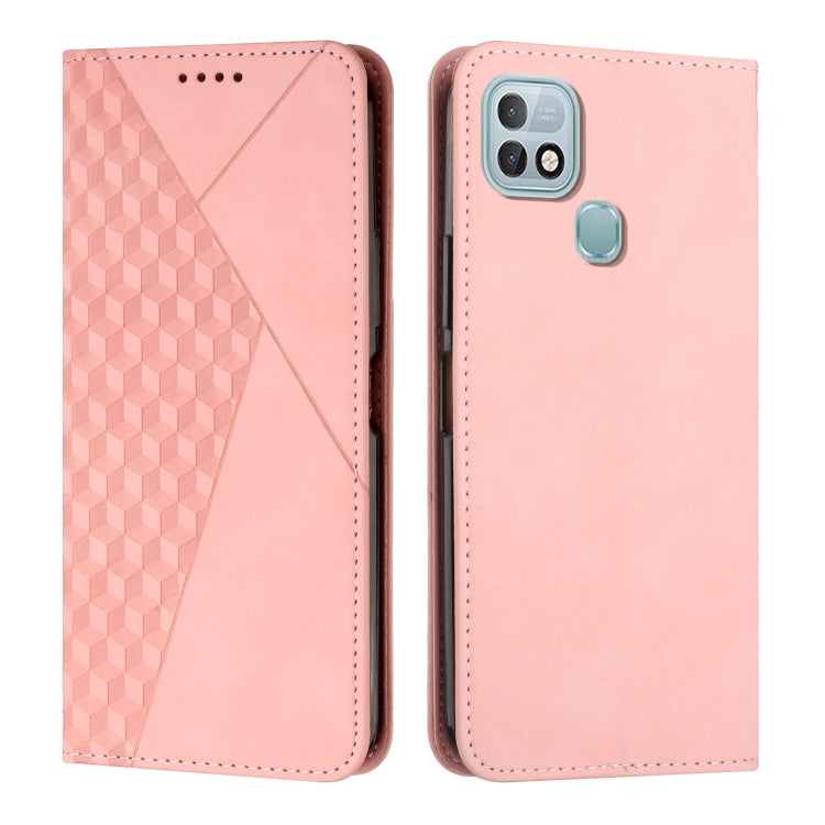 For Infinix Hot 10i Diamond Splicing Skin Feel Magnetic Leather Phone Case