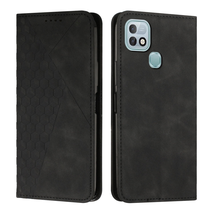 For Infinix Hot 10i Diamond Splicing Skin Feel Magnetic Leather Phone Case