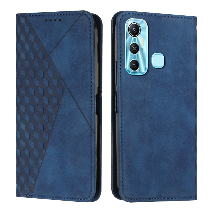 For Infinix Hot 11 Diamond Splicing Skin Feel Magnetic Leather Phone Case