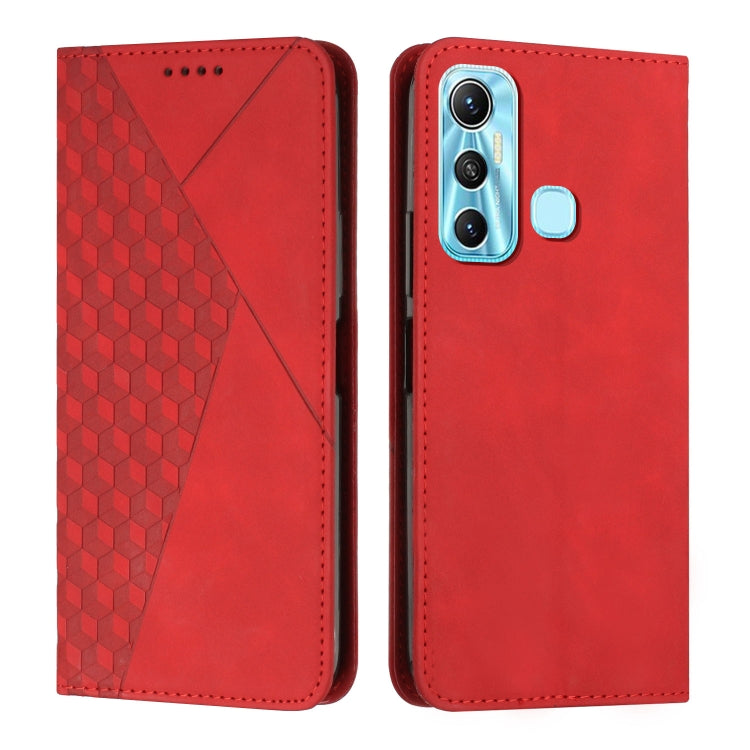 For Infinix Hot 11 Diamond Splicing Skin Feel Magnetic Leather Phone Case