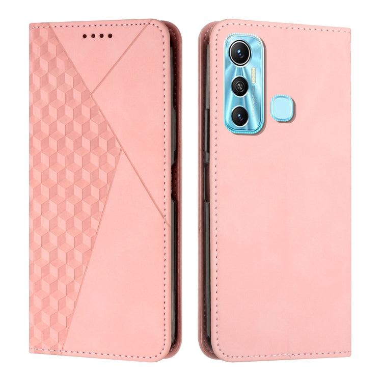 For Infinix Hot 11 Diamond Splicing Skin Feel Magnetic Leather Phone Case
