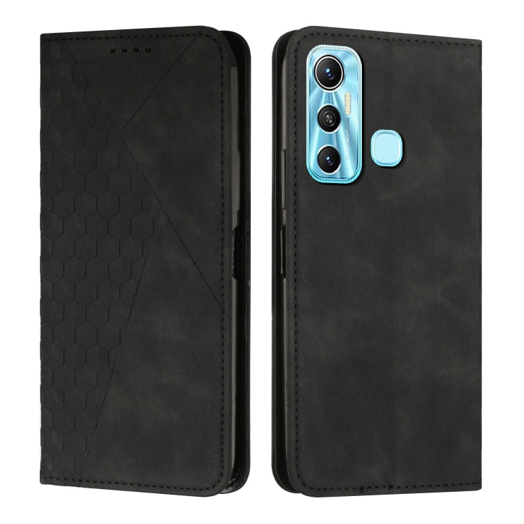 For Infinix Hot 11 Diamond Splicing Skin Feel Magnetic Leather Phone Case