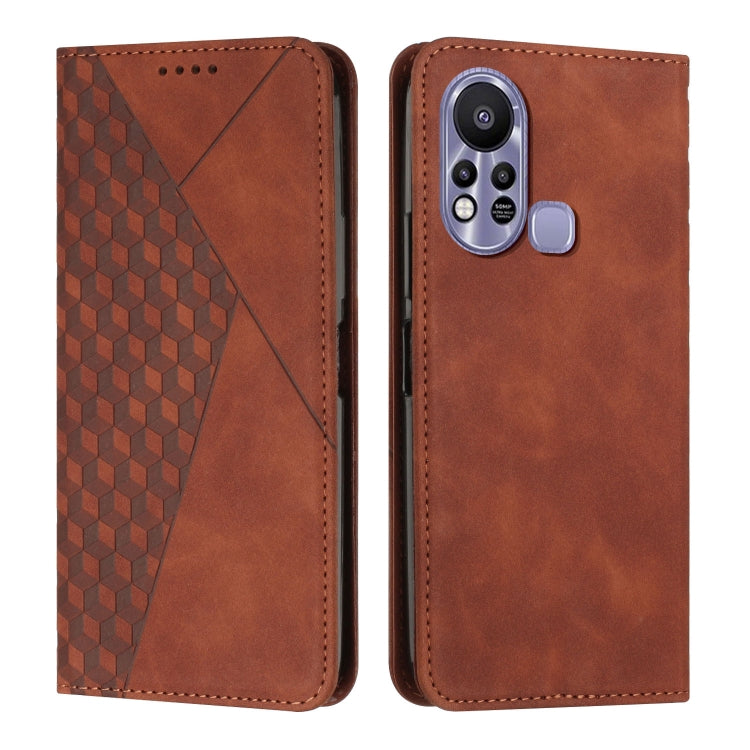 For Infinix Hot 11S Diamond Splicing Skin Feel Magnetic Leather Phone Case