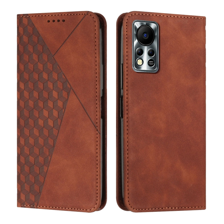For Infinix Hot 11S NFC Diamond Splicing Skin Feel Magnetic Leather Phone Case