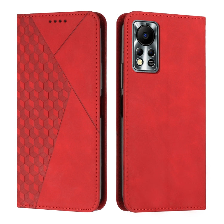 For Infinix Hot 11S NFC Diamond Splicing Skin Feel Magnetic Leather Phone Case