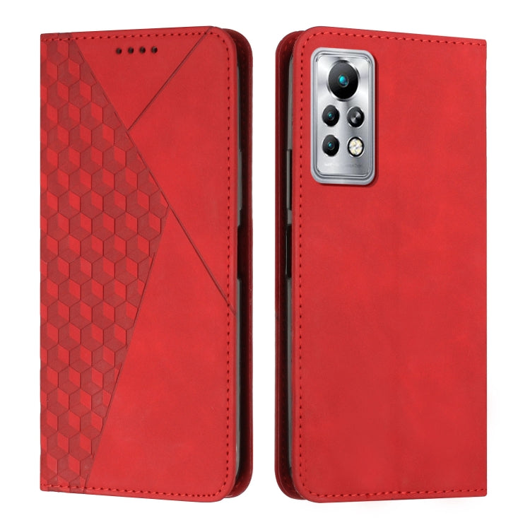 For Infinix Note 11 Pro / 11S Diamond Splicing Skin Feel Magnetic Leather Phone Case