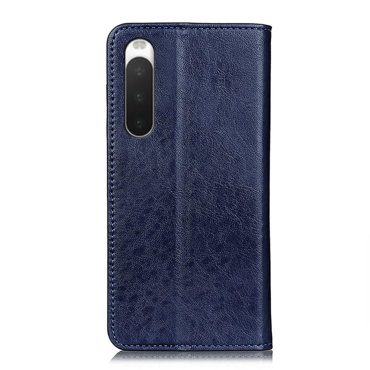 For Sony Xperia 10 IV Magnetic Crazy Horse Texture Leather Phone Case