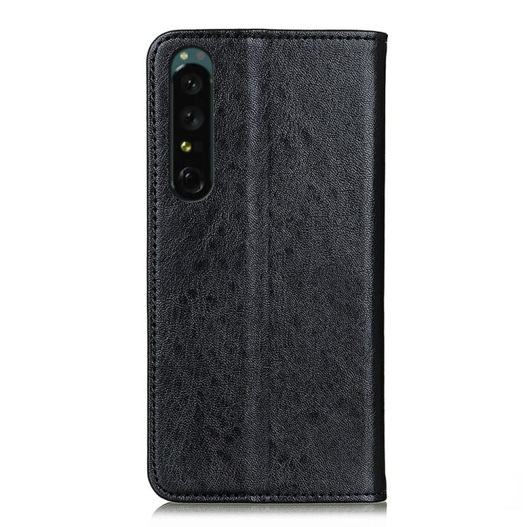 For Sony Xperia 1 IV Magnetic Crazy Horse Texture Leather Phone Case