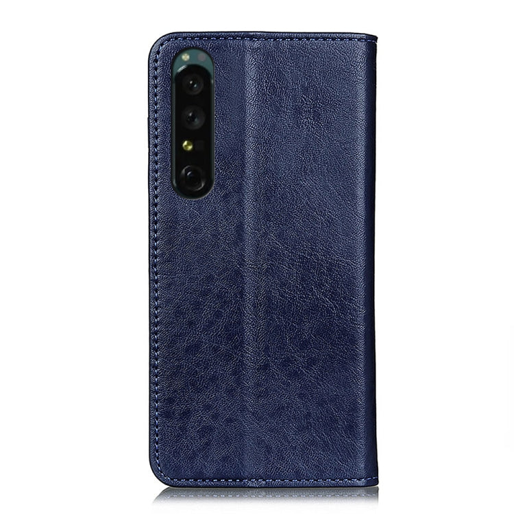 For Sony Xperia 1 IV Magnetic Crazy Horse Texture Leather Phone Case