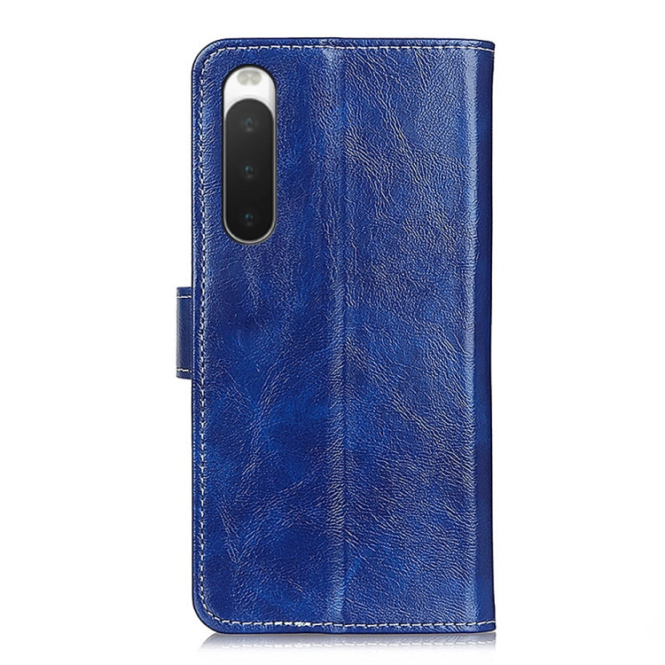 For Sony Xperia 10 IV Retro Crazy Horse Texture Horizontal Flip Leather Phone Case