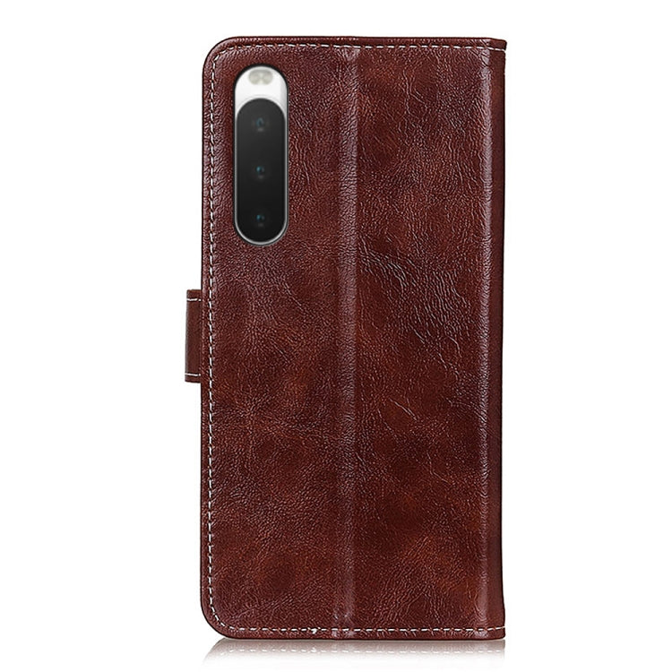 For Sony Xperia 10 IV Retro Crazy Horse Texture Horizontal Flip Leather Phone Case