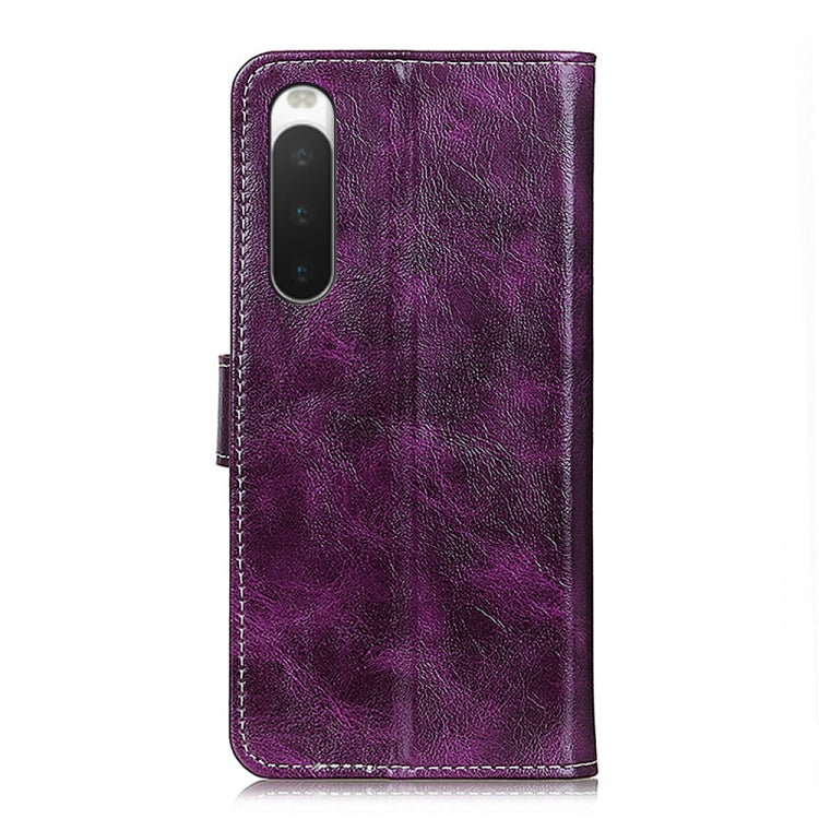 For Sony Xperia 10 IV Retro Crazy Horse Texture Horizontal Flip Leather Phone Case