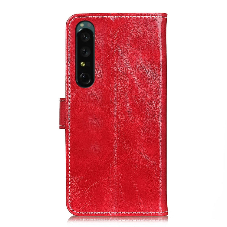 For Sony Xperia 1 IV Retro Crazy Horse Texture Horizontal Flip Leather Phone Case