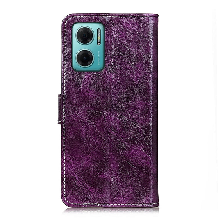 For Xiaomi Redmi Note 11E/Redmi 10 5G 2022 Global/Redmi 10 Prime+ 5G India/Poco M4 5G Global Retro Crazy Horse Texture Horizontal Flip Leather Phone Case
