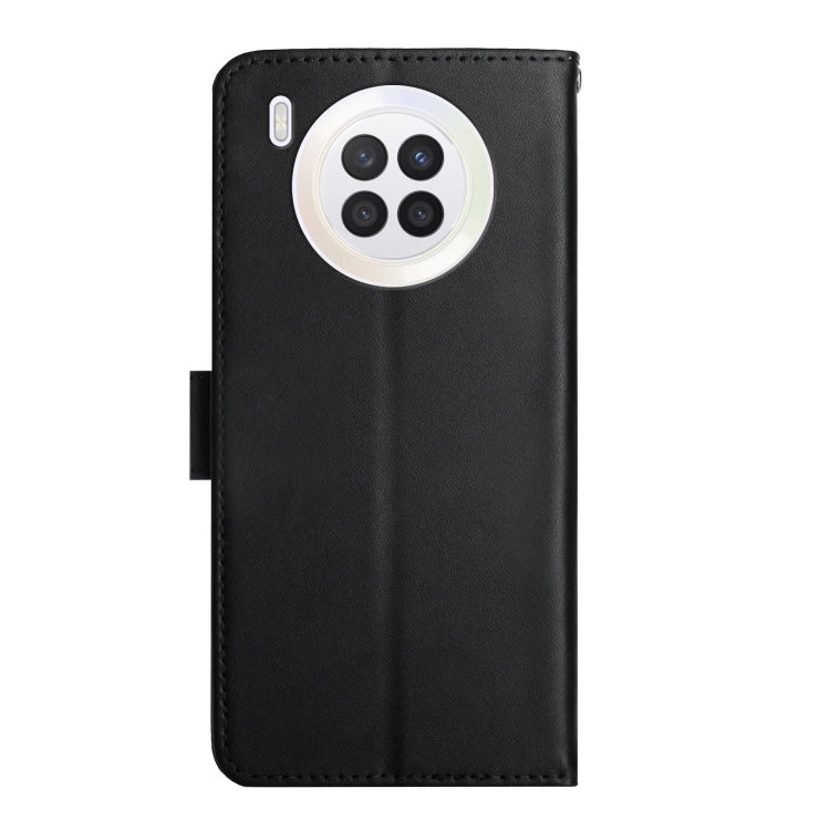 For Huawei Nova 8i/Honor 50 Lite Global Genuine Leather Fingerprint-proof Horizontal Flip Phone Case