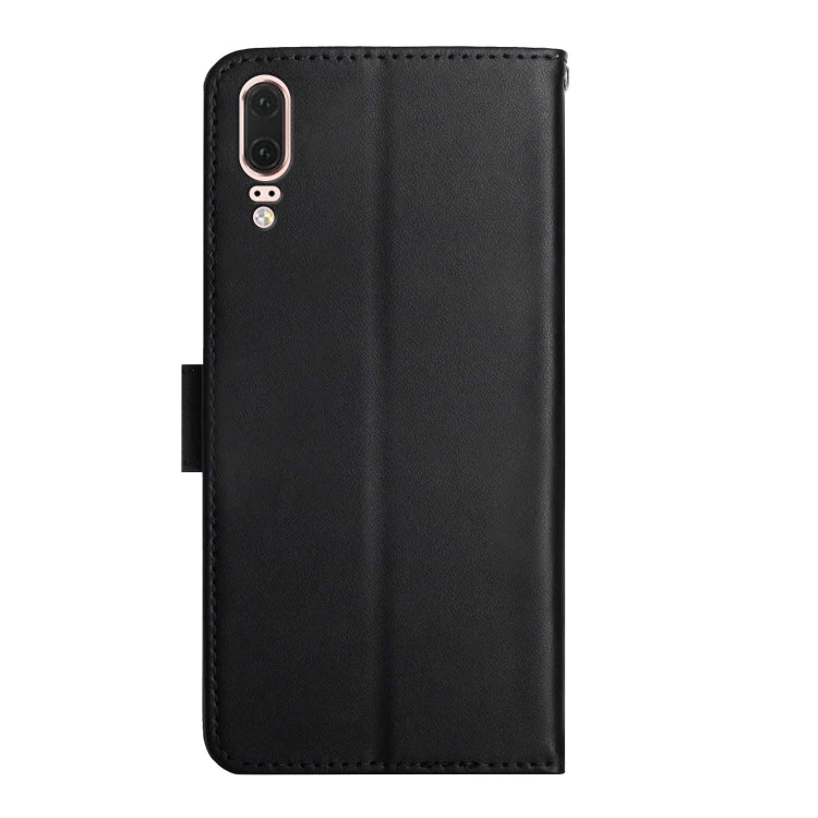 For Huawei P20 Genuine Leather Fingerprint-proof Horizontal Flip Phone Case