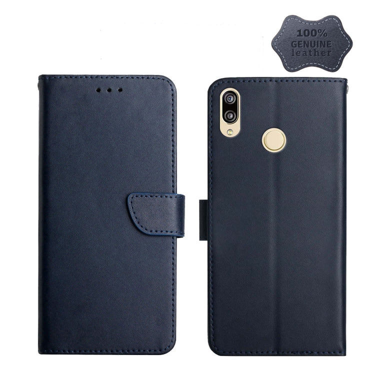 For Huawei P20 Lite Genuine Leather Fingerprint-proof Horizontal Flip Phone Case