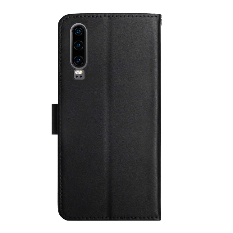 For Huawei P30 Genuine Leather Fingerprint-proof Horizontal Flip Phone Case