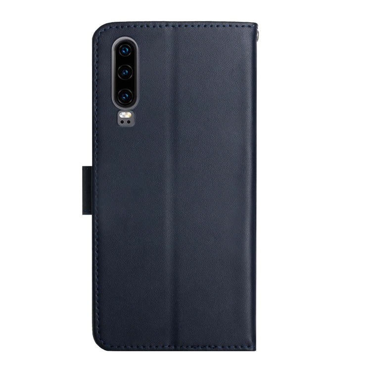 For Huawei P30 Genuine Leather Fingerprint-proof Horizontal Flip Phone Case