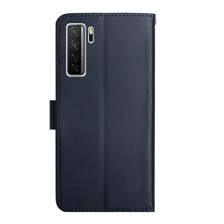 For Huawei P40 Lite 5G Genuine Leather Fingerprint-proof Horizontal Flip Phone Case