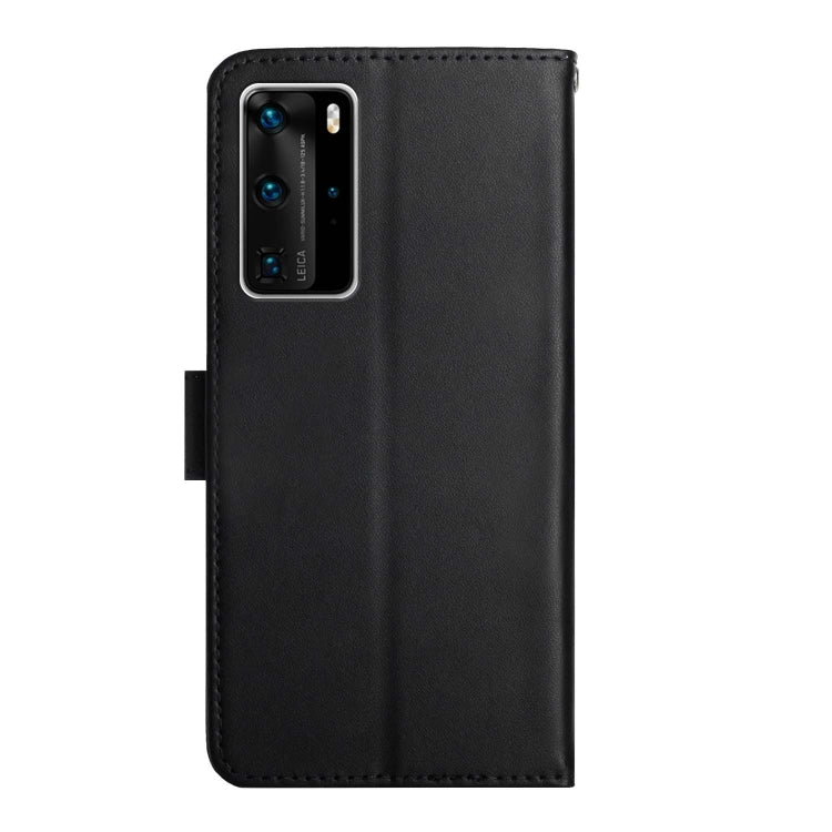 For Huawei P40 Pro Genuine Leather Fingerprint-proof Horizontal Flip Phone Case