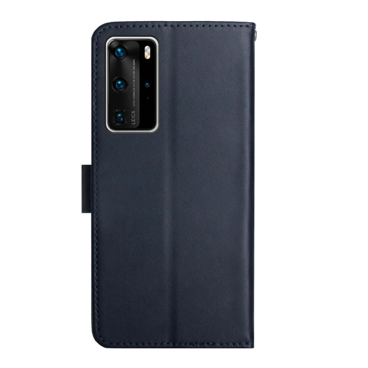 For Huawei P40 Pro Genuine Leather Fingerprint-proof Horizontal Flip Phone Case