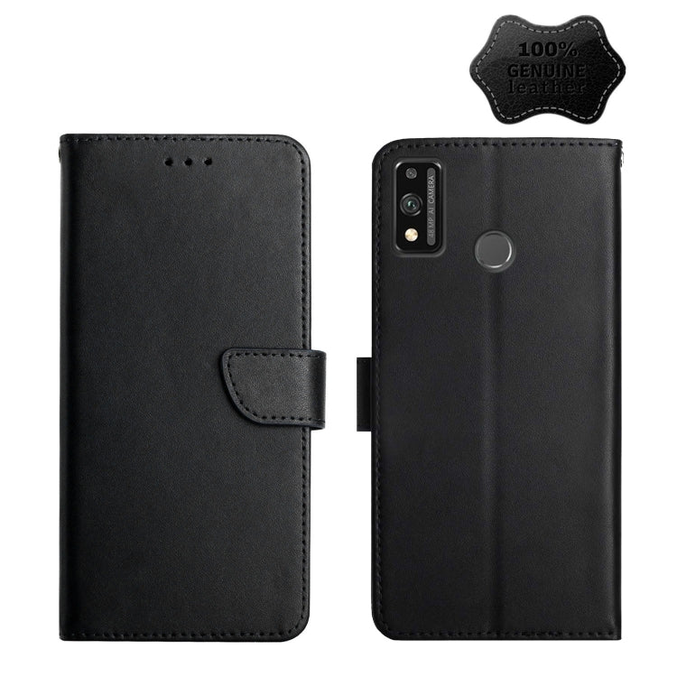 For Honor 9X Lite Genuine Leather Fingerprint-proof Horizontal Flip Phone Case