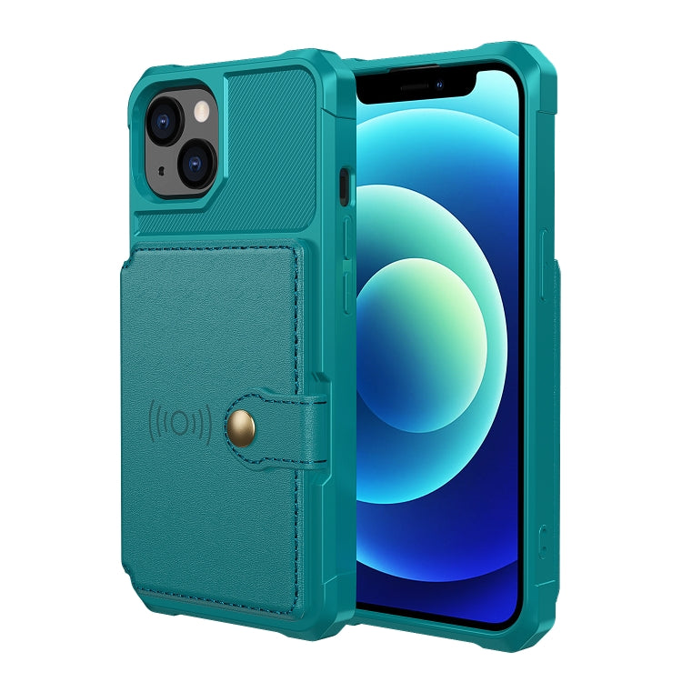 For iPhone 13 mini Magnetic Wallet Card Bag Leather Case