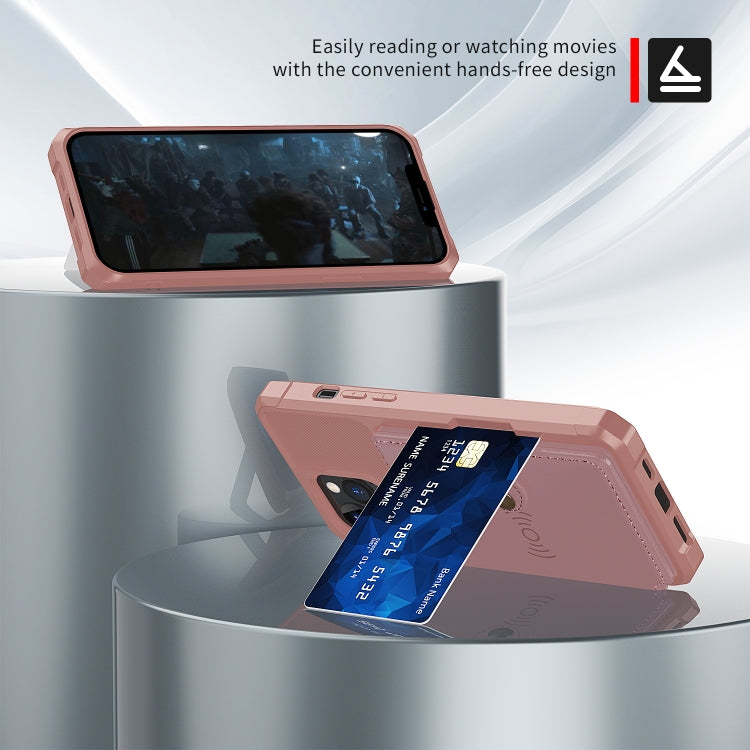 For iPhone 13 Pro Max Magnetic Wallet Card Bag Leather Case