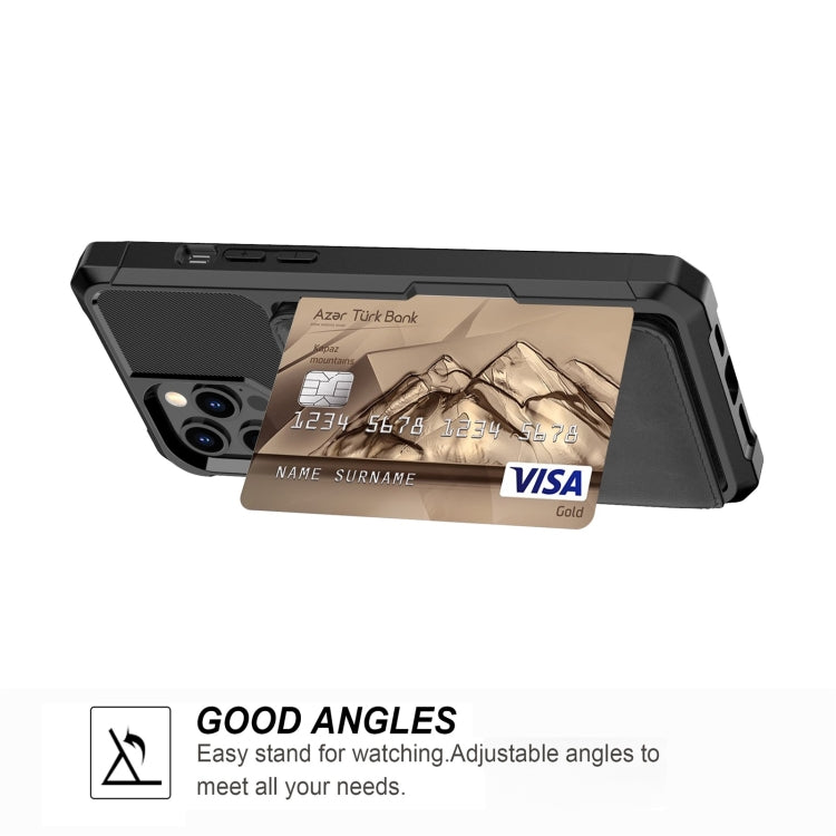 For iPhone 12 / 12 Pro Magnetic Wallet Card Bag Leather Case