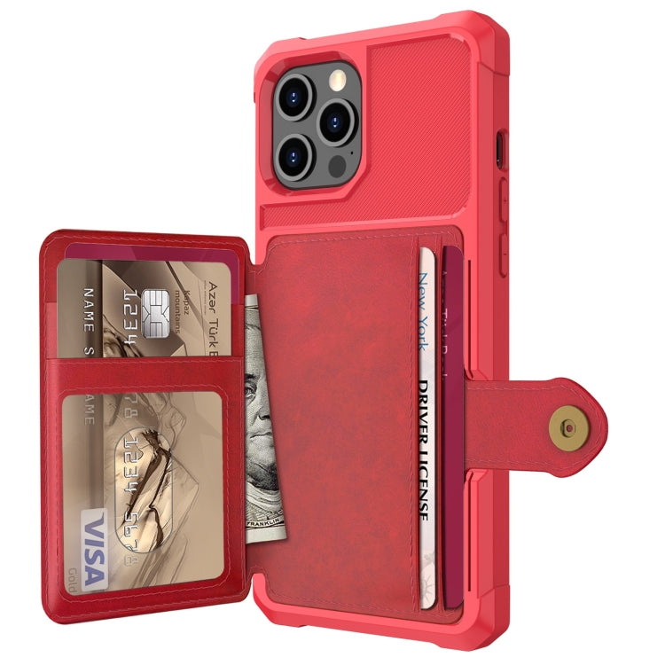 For iPhone 12 / 12 Pro Magnetic Wallet Card Bag Leather Case