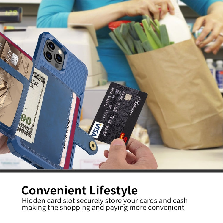 For iPhone 12 / 12 Pro Magnetic Wallet Card Bag Leather Case