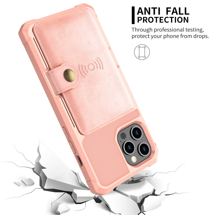 For iPhone 12 / 12 Pro Magnetic Wallet Card Bag Leather Case