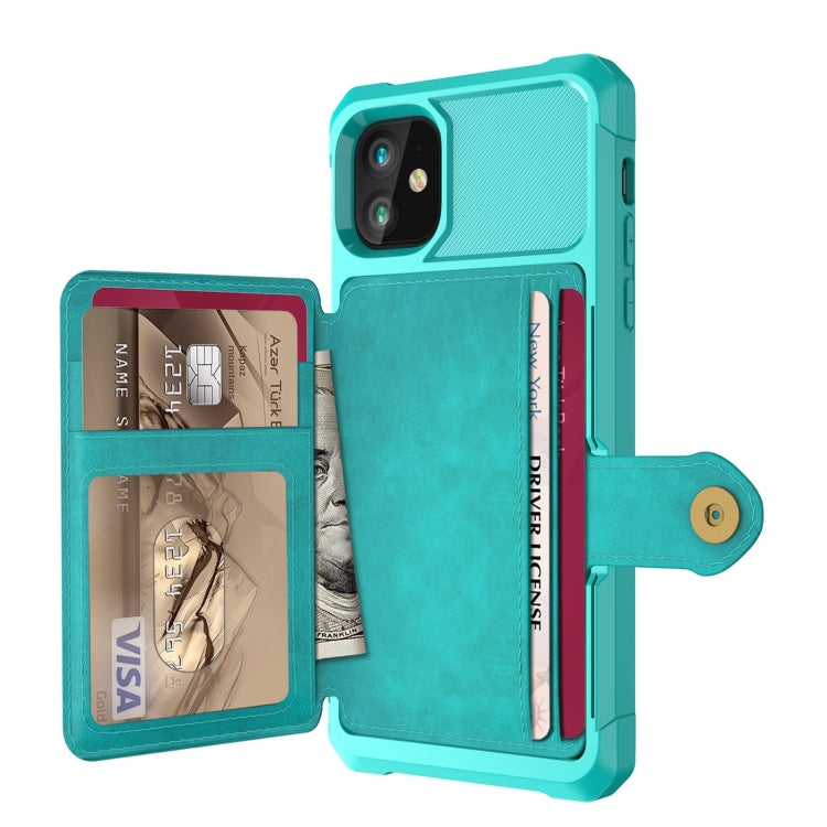 For iPhone 11 Magnetic Wallet Card Bag Leather Case