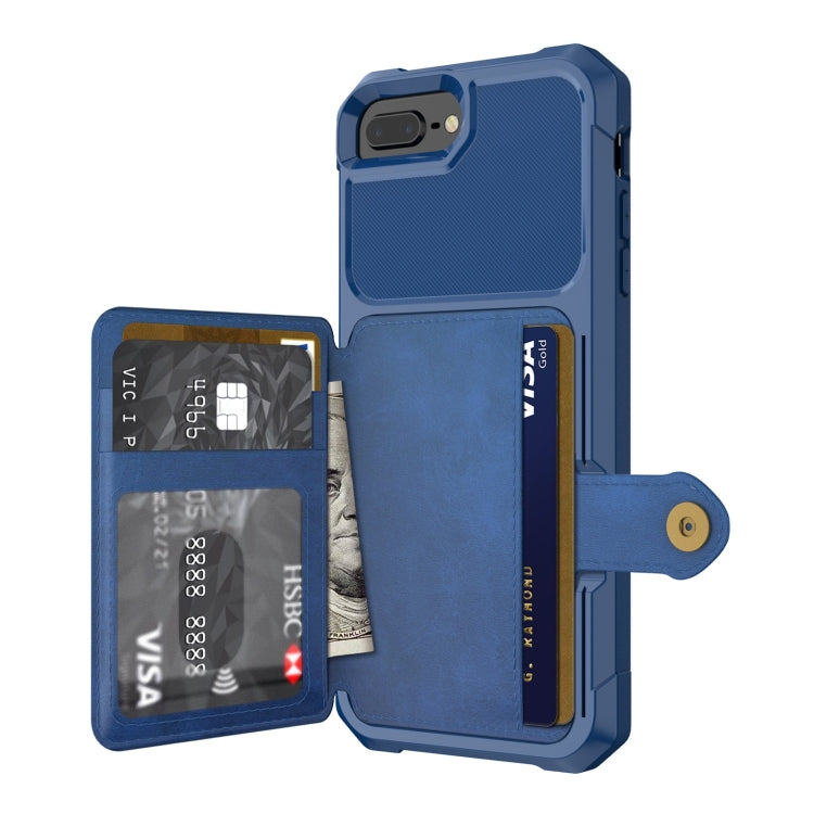 Magnetic Wallet Card Bag Leather Case For iPhone 8 Plus / 7 Plus / 6 Plus