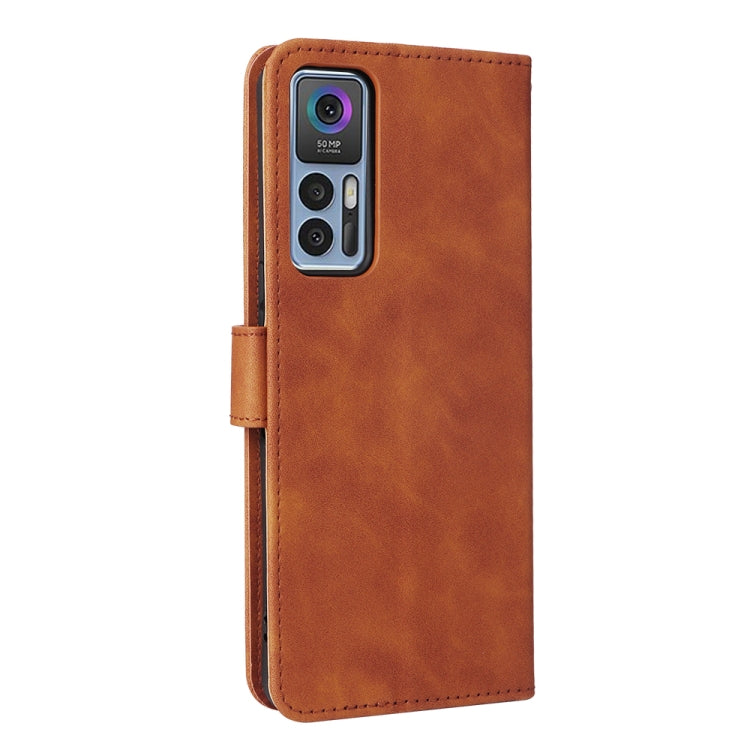 For TCL 30 5G/30+ 5G Skin Feel Magnetic Flip Leather Phone Case