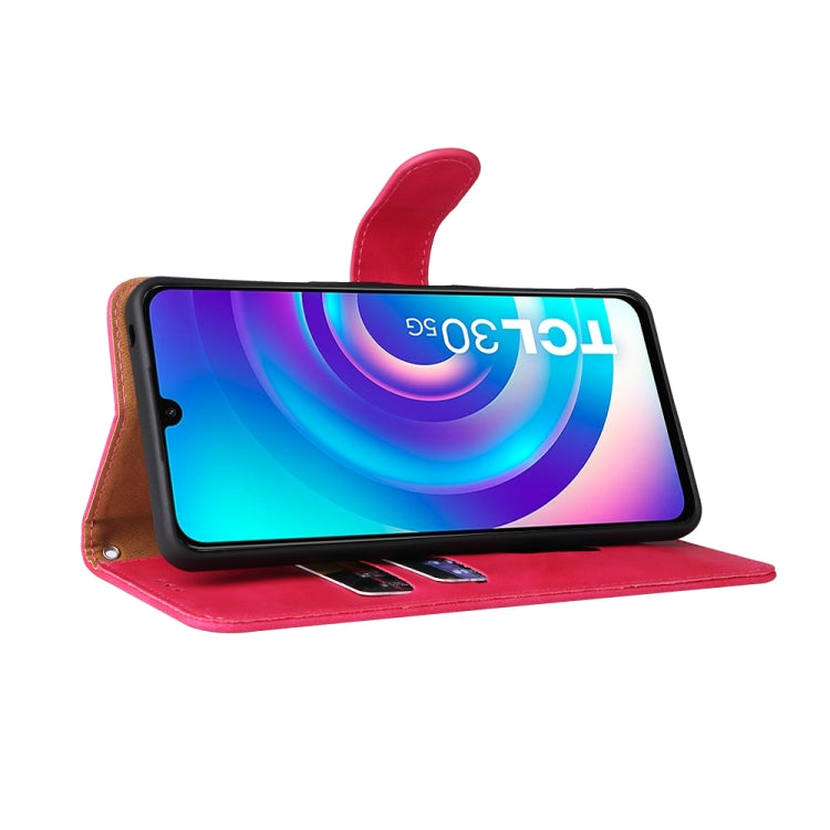 For TCL 30 5G/30+ 5G Skin Feel Magnetic Flip Leather Phone Case