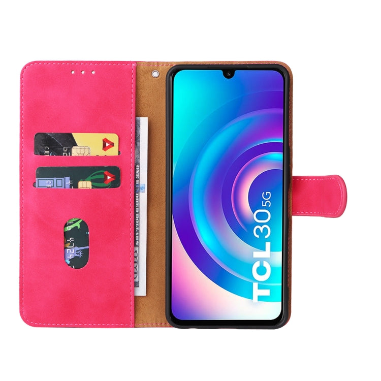 For TCL 30 5G/30+ 5G Skin Feel Magnetic Flip Leather Phone Case