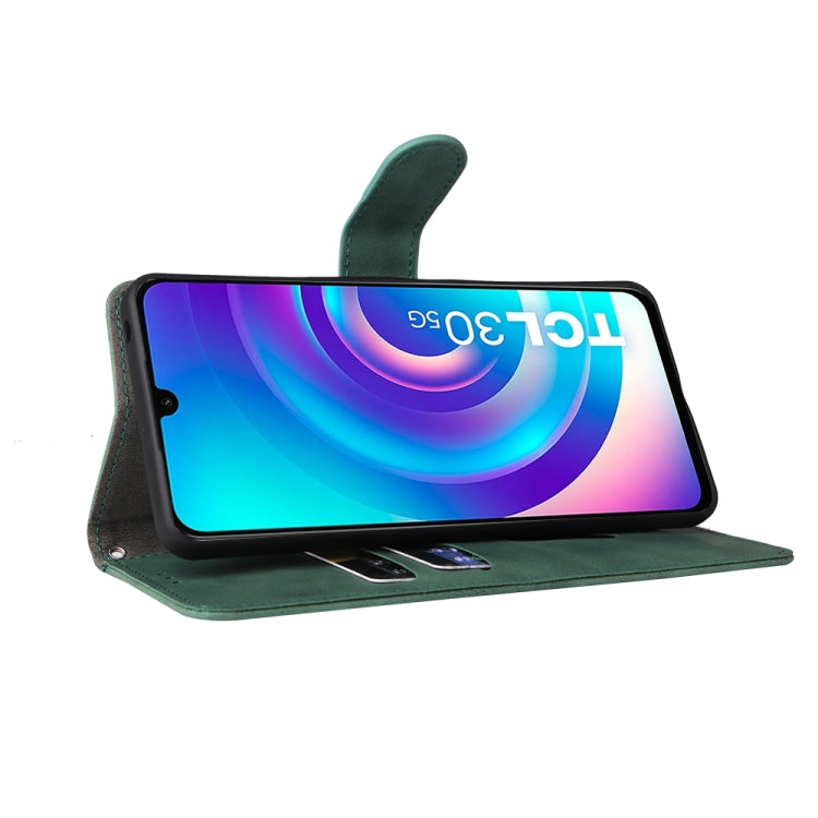 For TCL 30 5G/30+ 5G Skin Feel Magnetic Flip Leather Phone Case