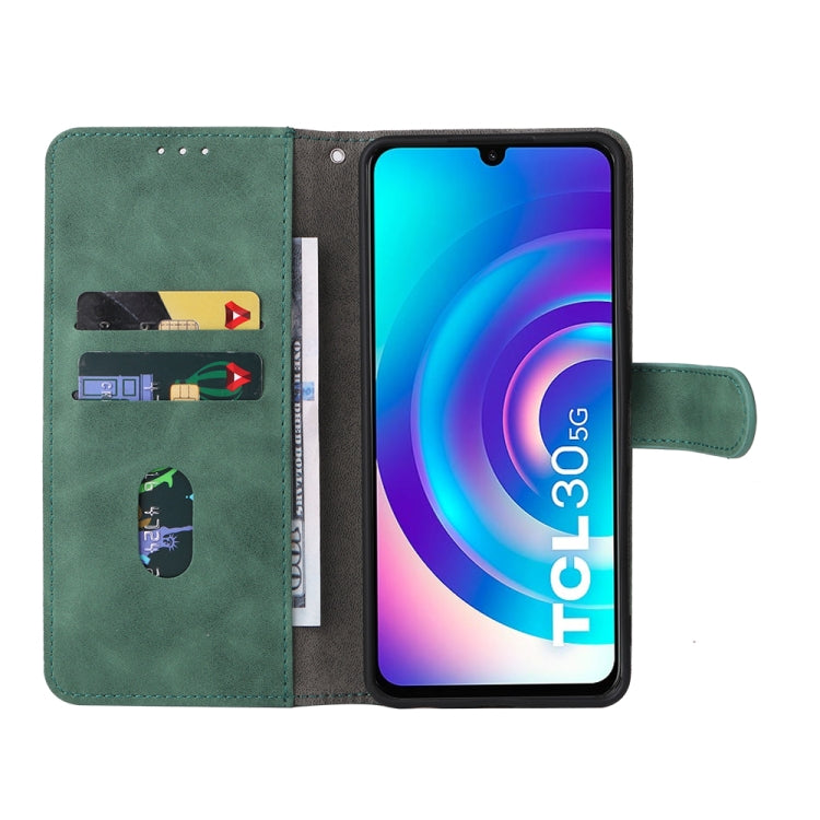 For TCL 30 5G/30+ 5G Skin Feel Magnetic Flip Leather Phone Case