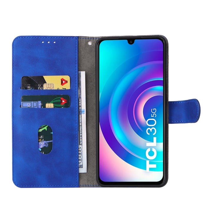 For TCL 30 5G/30+ 5G Skin Feel Magnetic Flip Leather Phone Case